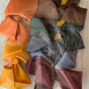 Bundle of (6) 4" Bows - Fall Colors  B8196  Handmade NWT Boutique